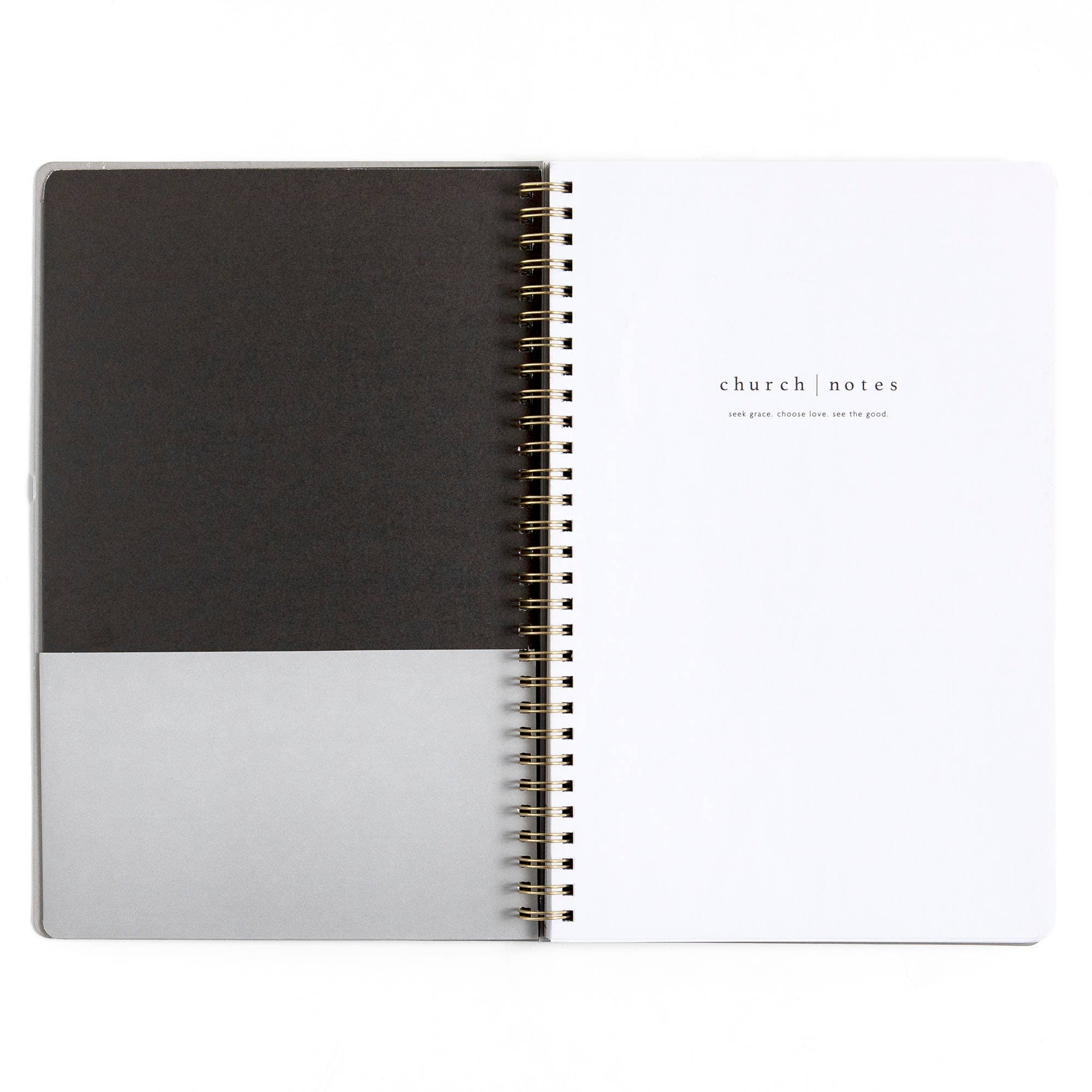 Church Notes Co. - Black Church Notes Bible Reference Notebook with Maps