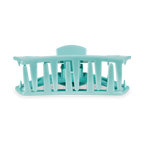 TELETIES - Open Hair Clip | Medium | Totally Turquoise