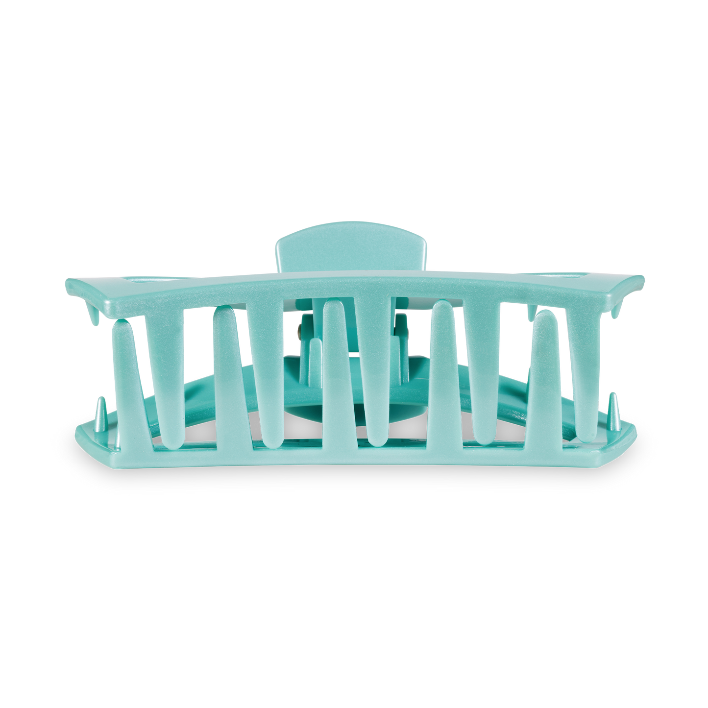 TELETIES - Open Hair Clip | Medium | Totally Turquoise
