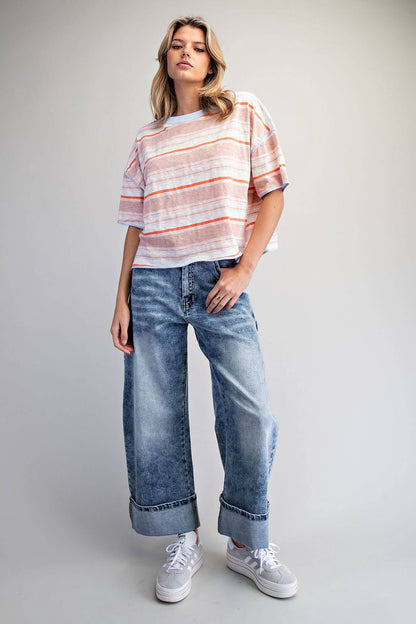 Willow Striped Boxy Tee