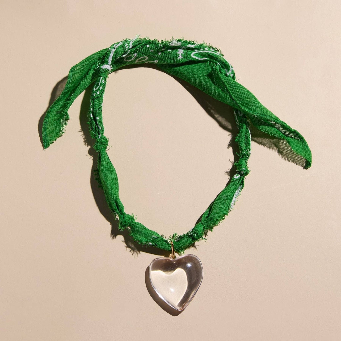 Nickel and Suede - Kelly Green Bandana Necklace