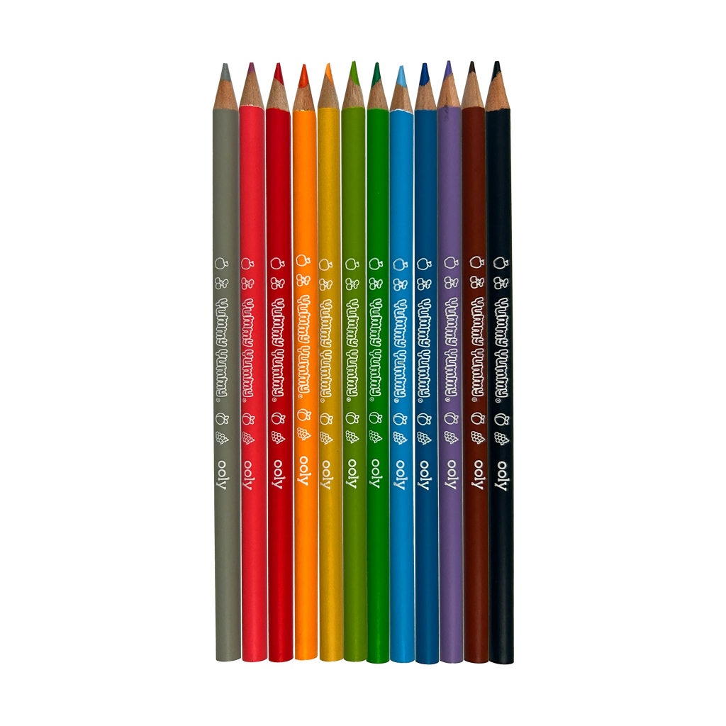 OOLY - Yummy Yummy Fruit Scented Colored Pencils- Set of 12