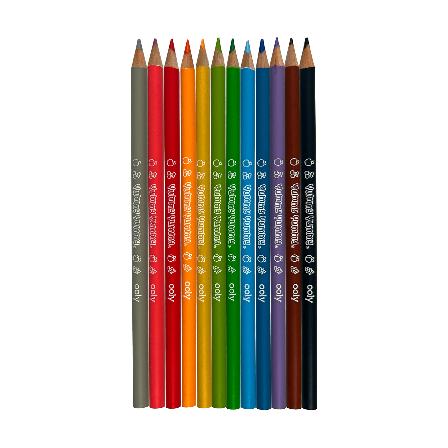 OOLY - Yummy Yummy Fruit Scented Colored Pencils- Set of 12