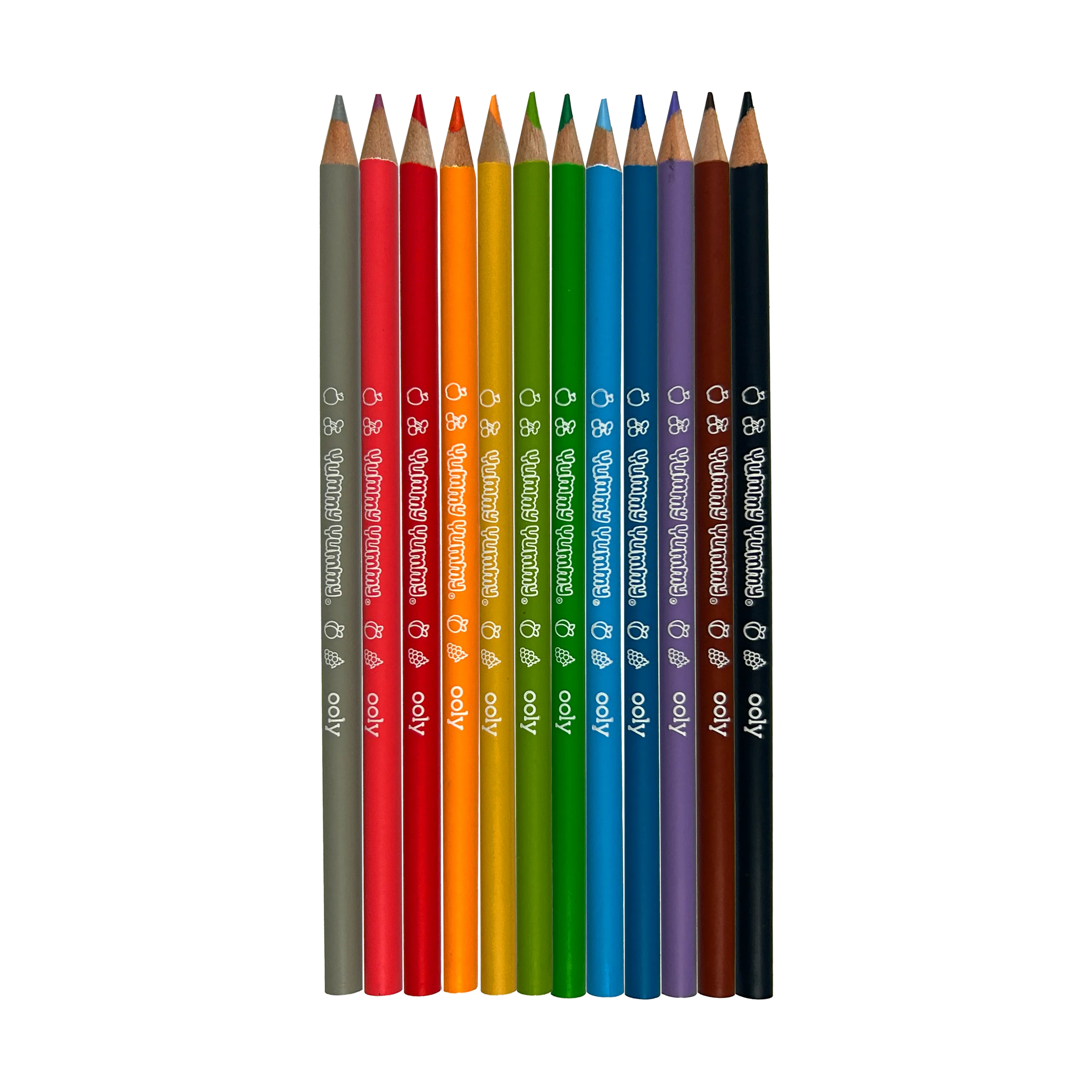 OOLY - Yummy Yummy Fruit Scented Colored Pencils- Set of 12