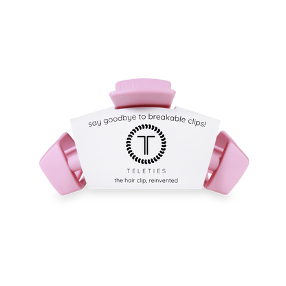 TELETIES - Classic Hair Clip | Medium | Merry Pinkmas