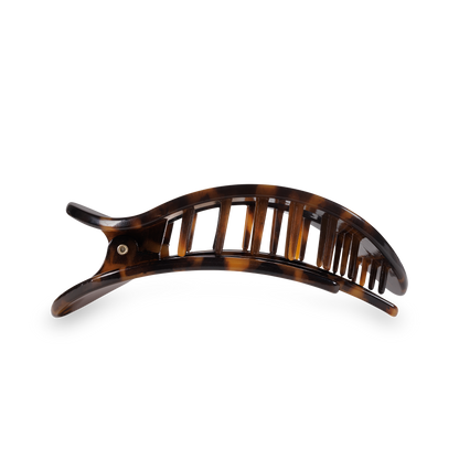 TELETIES - Tortoise Medium Flat Round Clip