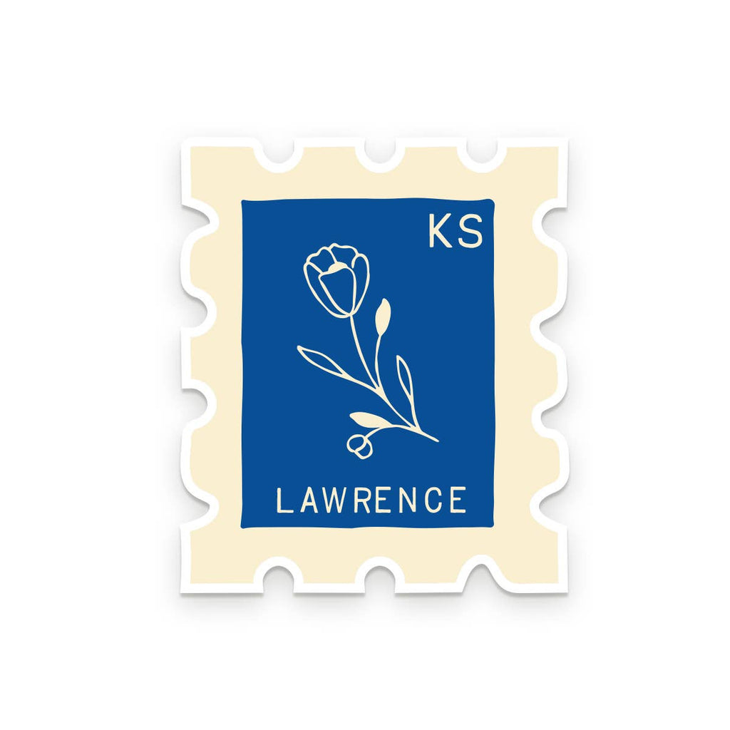 Ruff House Print Shop - Custom City Stamp Sticker - Atlantic, IA