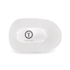 TELETIES - Coconut White Large Flat Round Clip