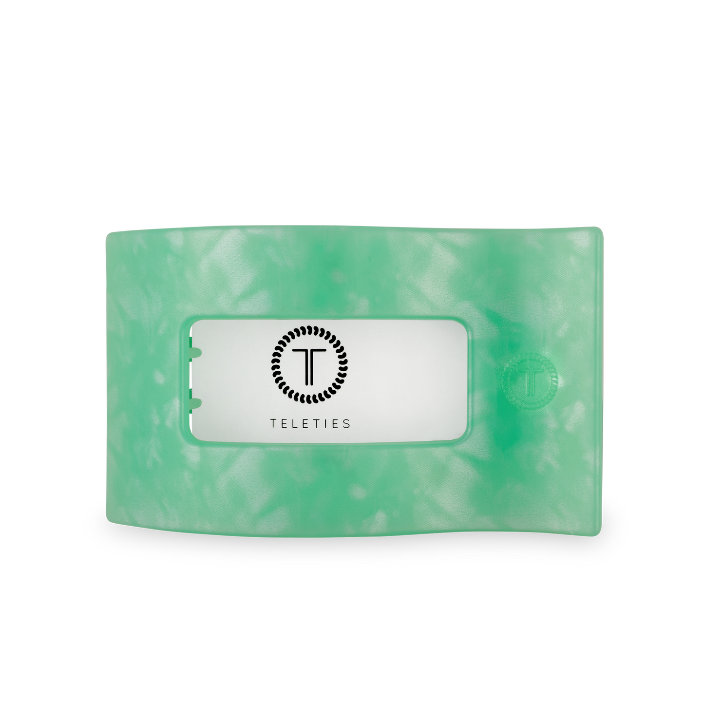TELETIES - Flat Rectangle Hair Clip | Large | Spring Splash