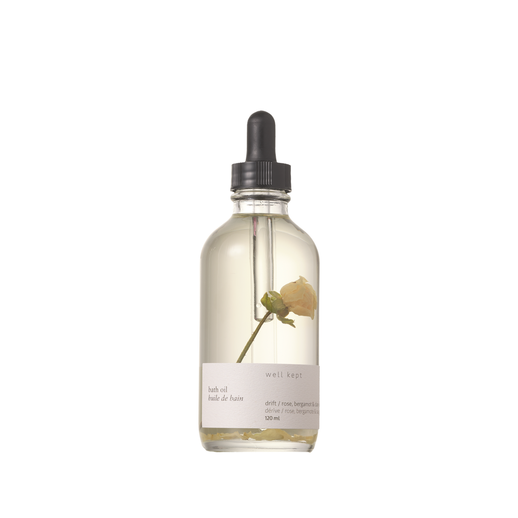 Well Kept - Bath Oil - Drift - 120ml (all-natural, hand-poured)