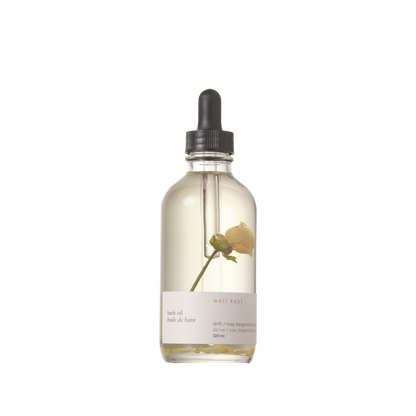 Well Kept - Bath Oil - Drift - 120ml (all-natural, hand-poured)