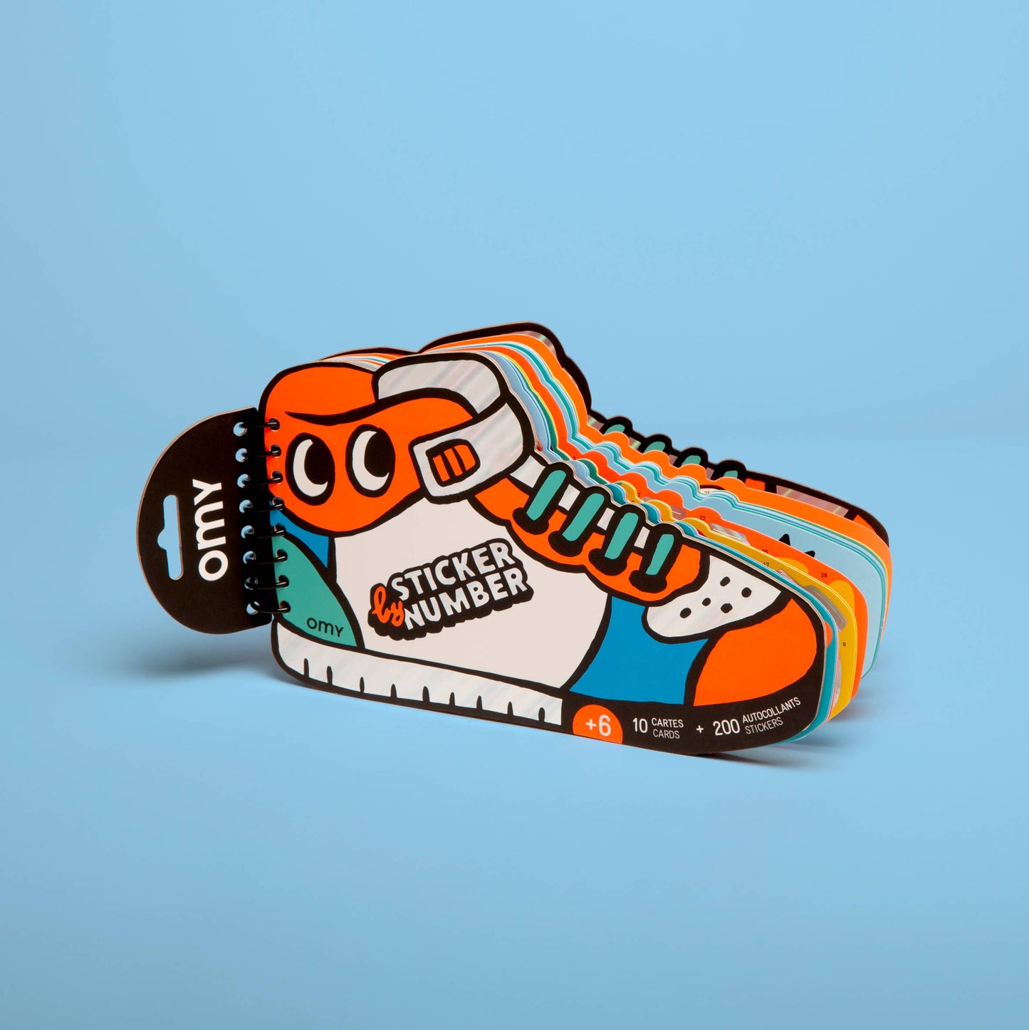OMY - Sticker by number book - Sneakers