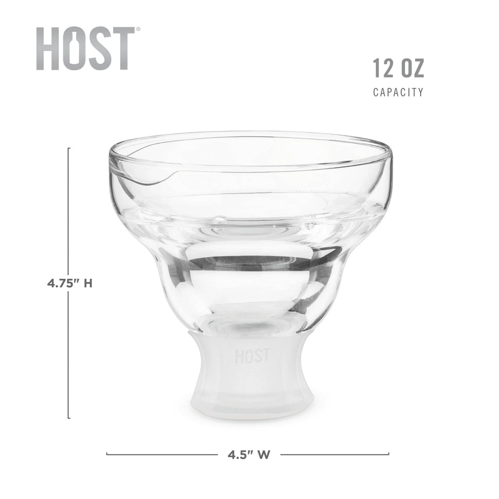 HOST - Glass FREEZE™ Insulated Cooling Margarita Glasses - Set of 2
