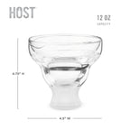 HOST - Glass FREEZE™ Insulated Cooling Margarita Glasses - Set of 2