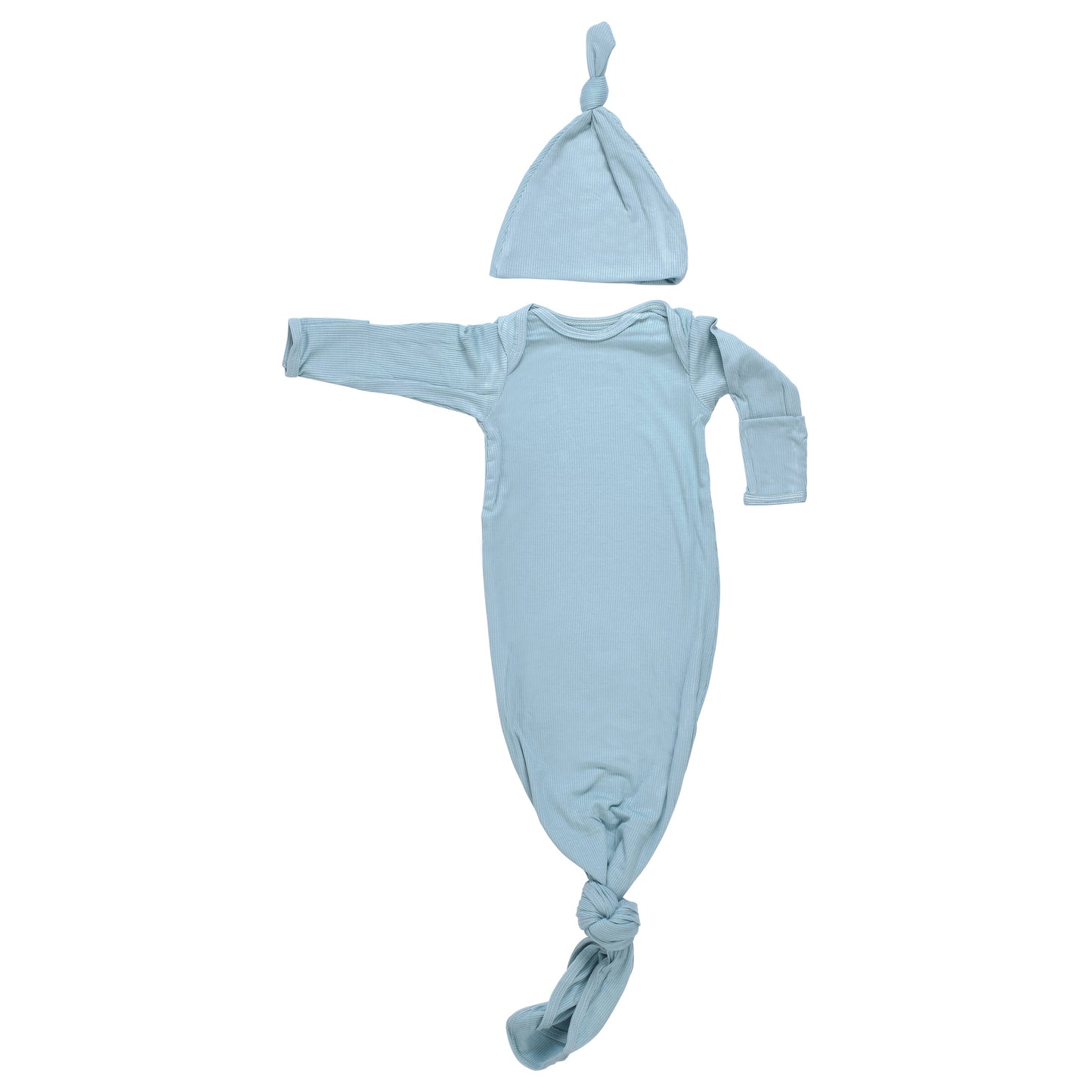 Three Little Tots - Blue Bird Knotted Gown