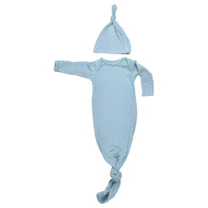 Three Little Tots - Blue Bird Knotted Gown