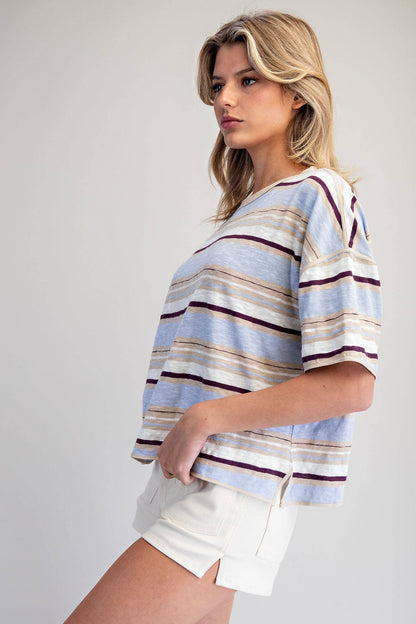 Willow Striped Boxy Tee
