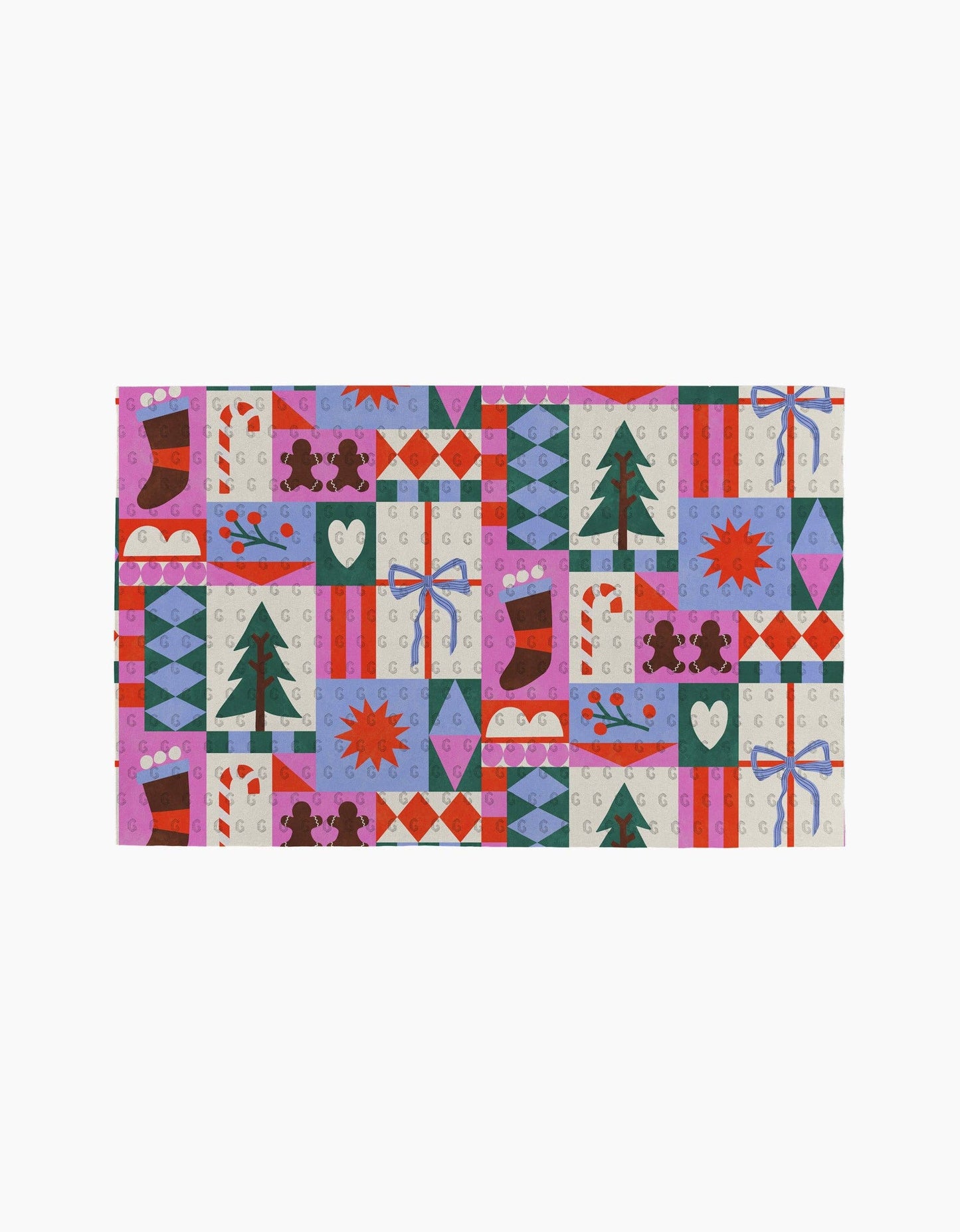 Geometry - Festive Christmas Quilt Not Paper Towel
