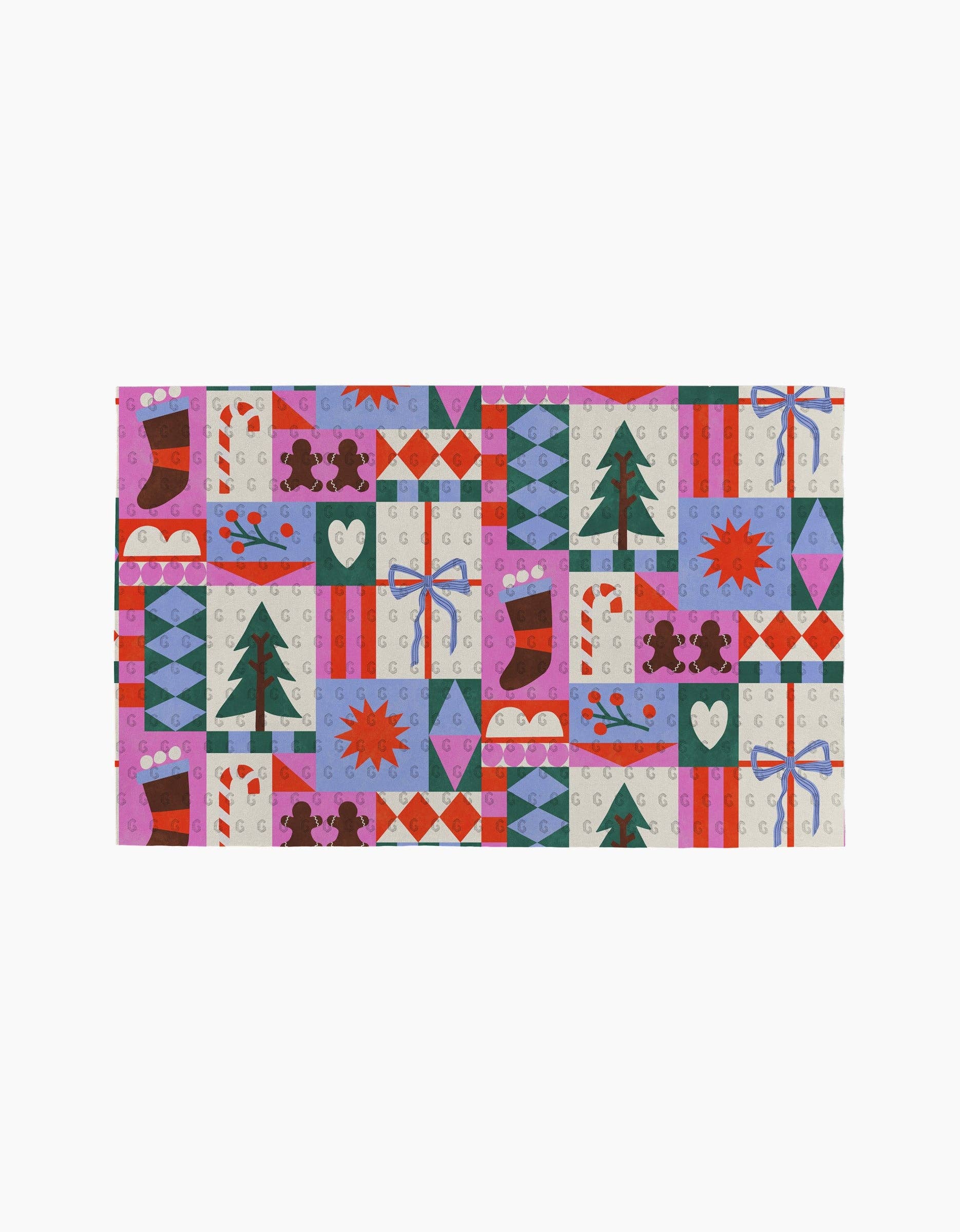 Geometry - Festive Christmas Quilt Not Paper Towel