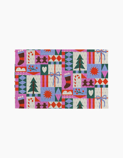 Geometry - Festive Christmas Quilt Not Paper Towel