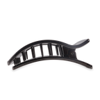 TELETIES - Flat Rectangle Hair Clip | Large | Jet Black