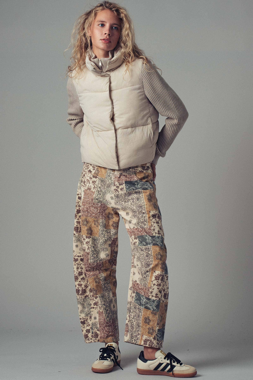 Urban Daizy - Boho Patchwork Wide Leg Pants