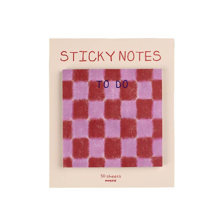POSTIE - To Do Checkered Sticky Notes
