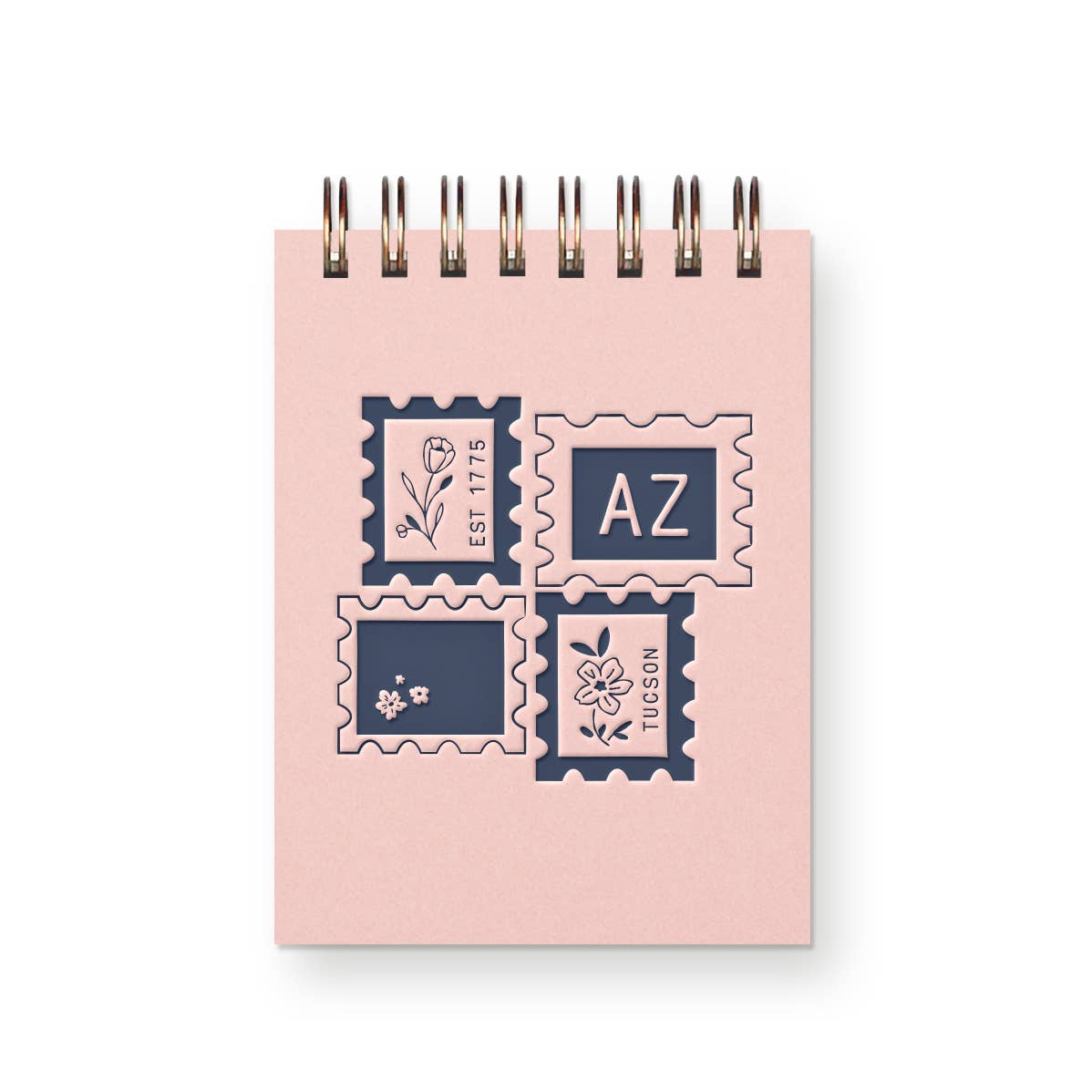 Ruff House Print Shop - Custom City Stamp Mini Jotter Notebook - Atlantic, IA