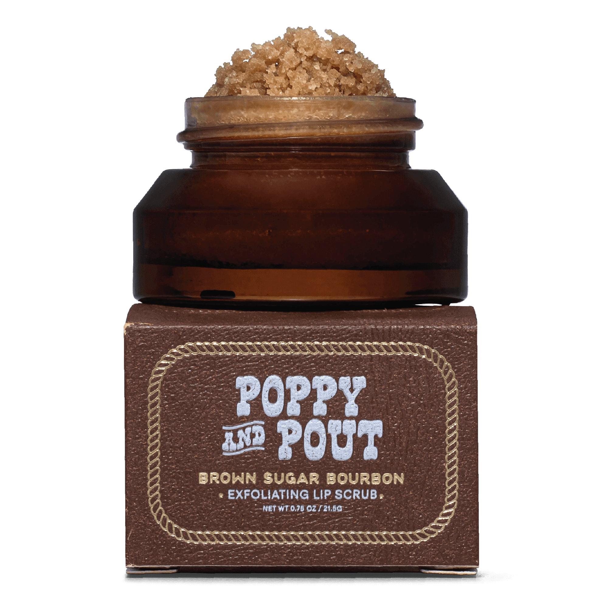 Poppy & Pout - Lip Scrub, Rhinestone Rodeo, Brown Sugar Bourbon