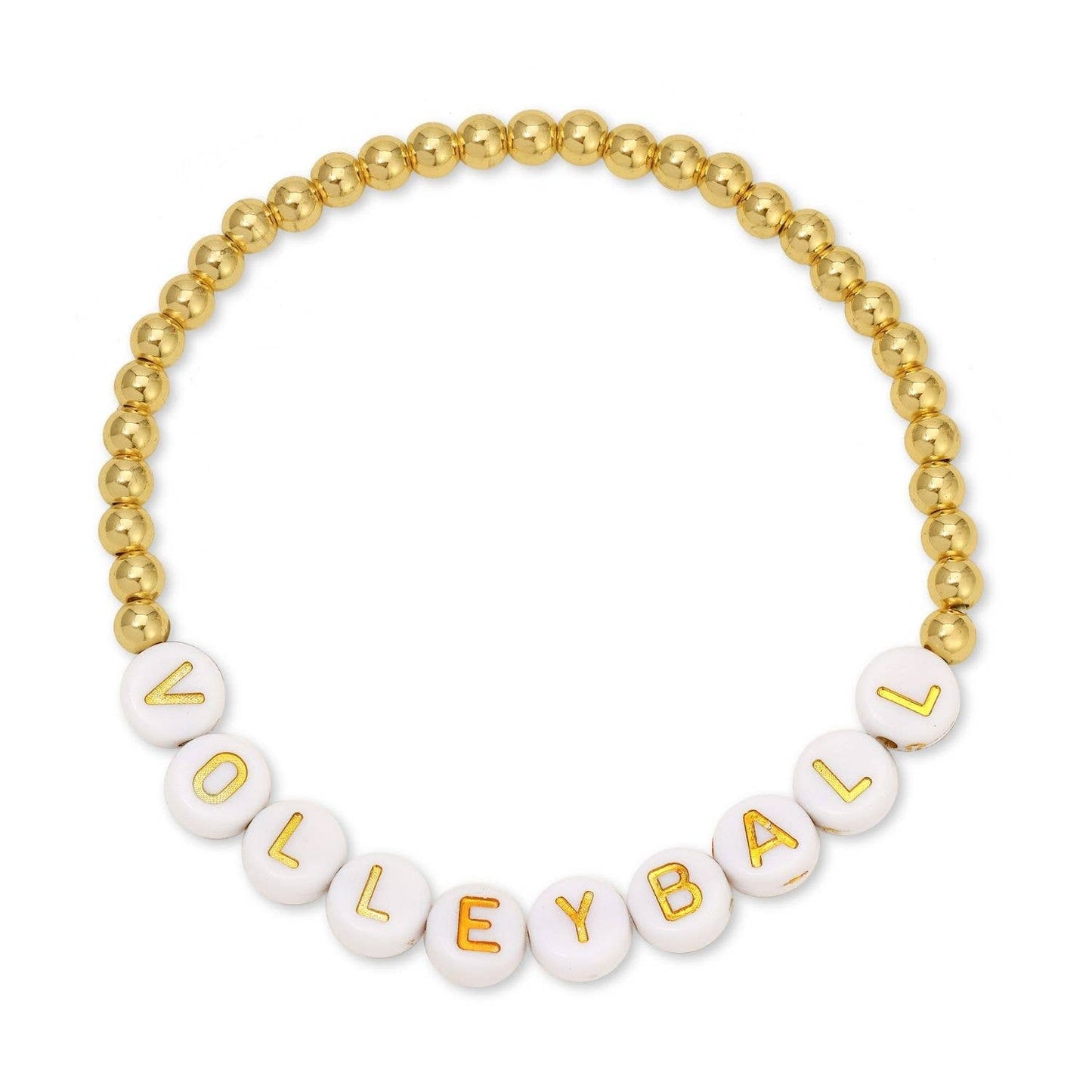 Splendid Iris - Volleyball Beaded Bracelet