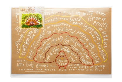 Color Box Design & Letterpress - Charcuterie Cheat Sheet | Turkey | Thanksgiving