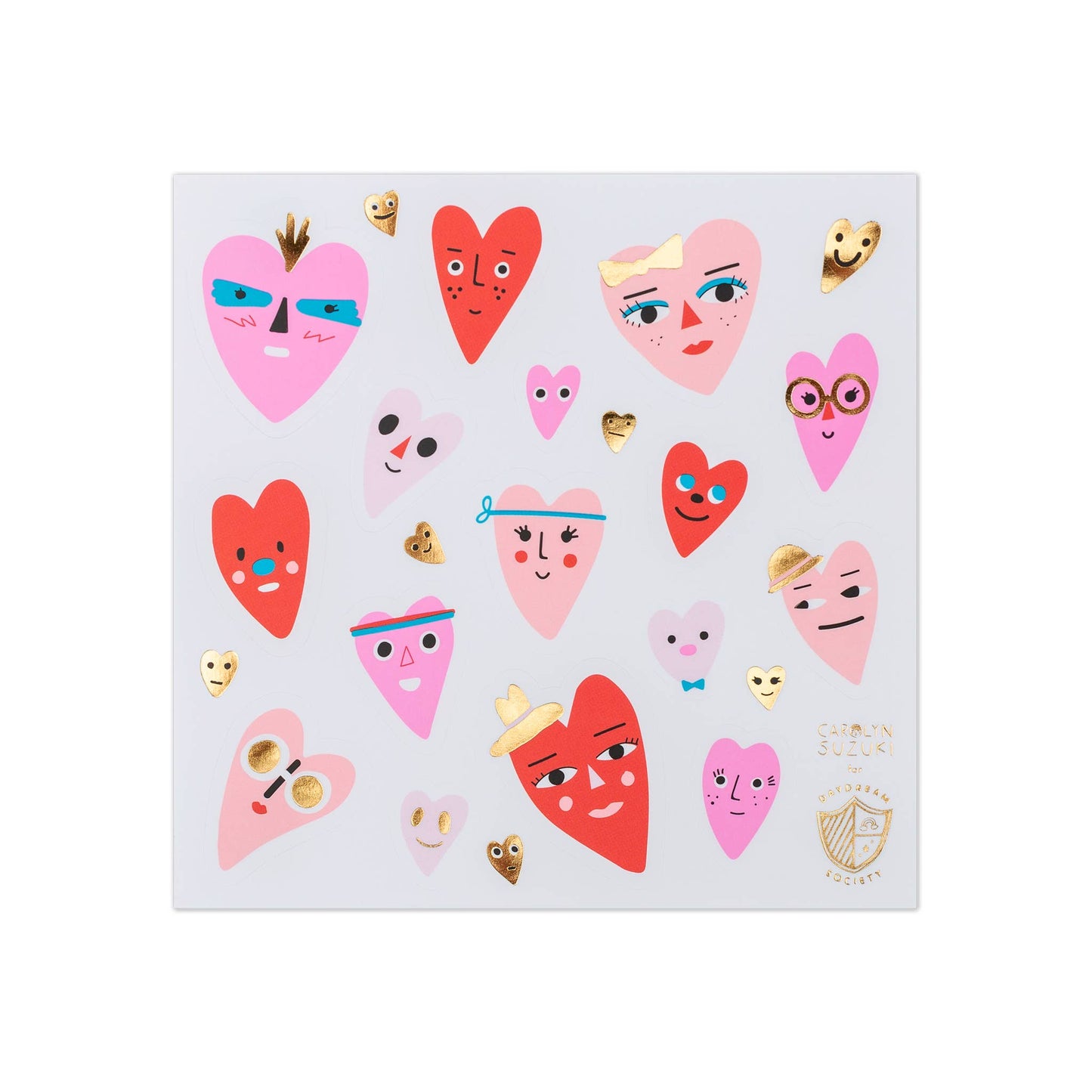 Jollity & Co. + Daydream Society - Heartbeat Gang Sticker Set - 4 Pk.
