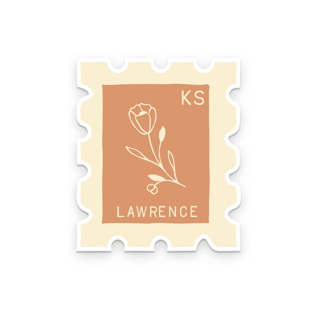 Ruff House Print Shop - Custom City Stamp Sticker - Atlantic, IA