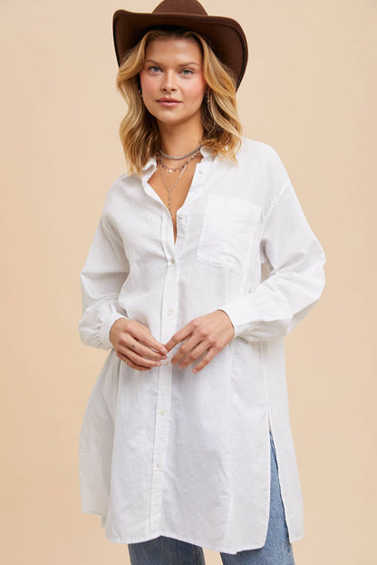 In Loom - LINEN BLEND BUTTON UP