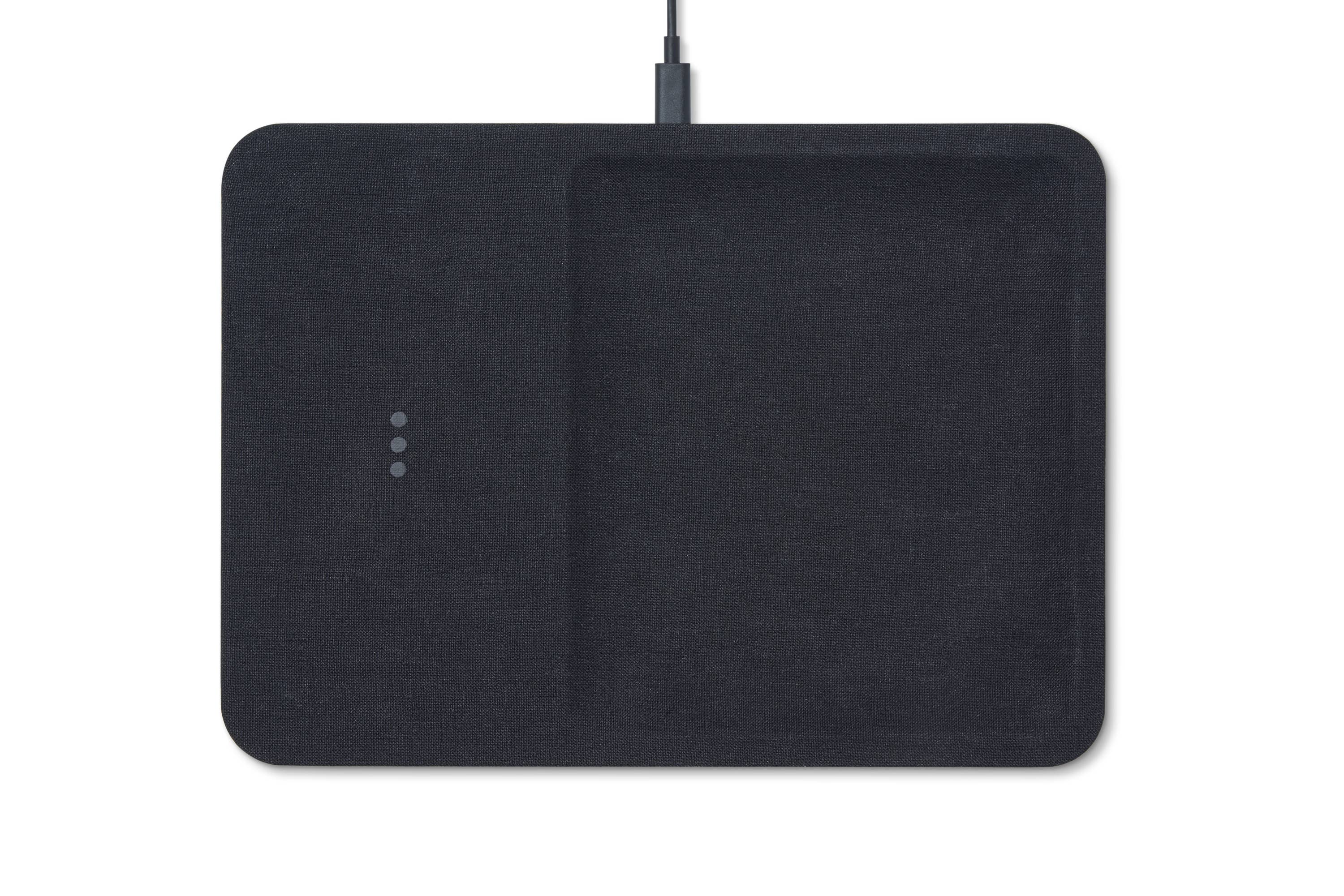 Courant - CATCH:3 - Essentials Linen Wireless Charger with Valet Tray