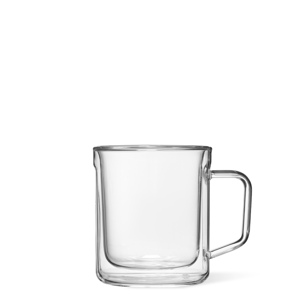 CORKCICLE - Glass Mug - 12oz Double Pack - Clear