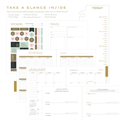 Seedlings - 2027 Dachshund 12 Month Planner (Jan -Dec 2027)