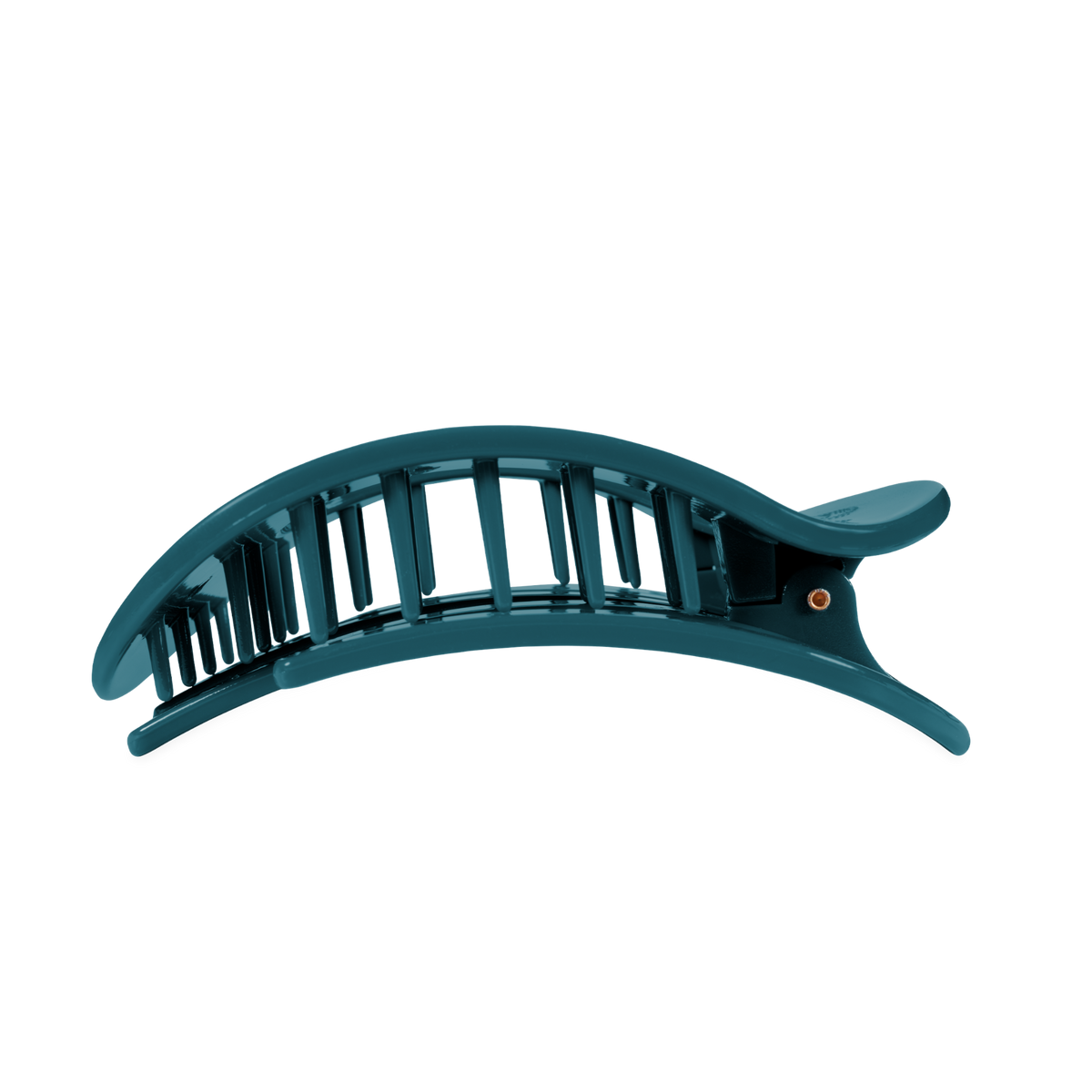 TELETIES - Teal With It Large Flat Round Hair Clip