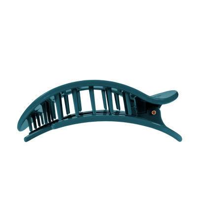 TELETIES - Teal With It Large Flat Round Hair Clip