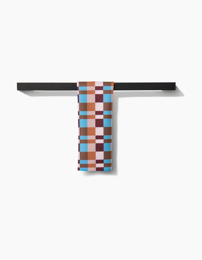 Geometry - Cozy Day Checkers Bar Towel