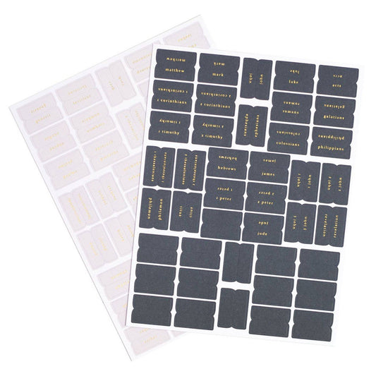 Church Notes Co. -  Grey & Gold Bible Tabs