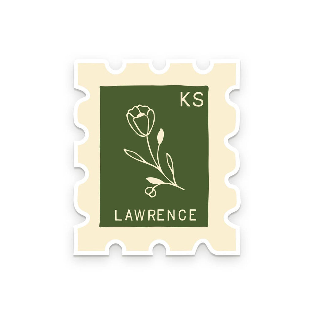 Ruff House Print Shop - Custom City Stamp Sticker - Atlantic, IA