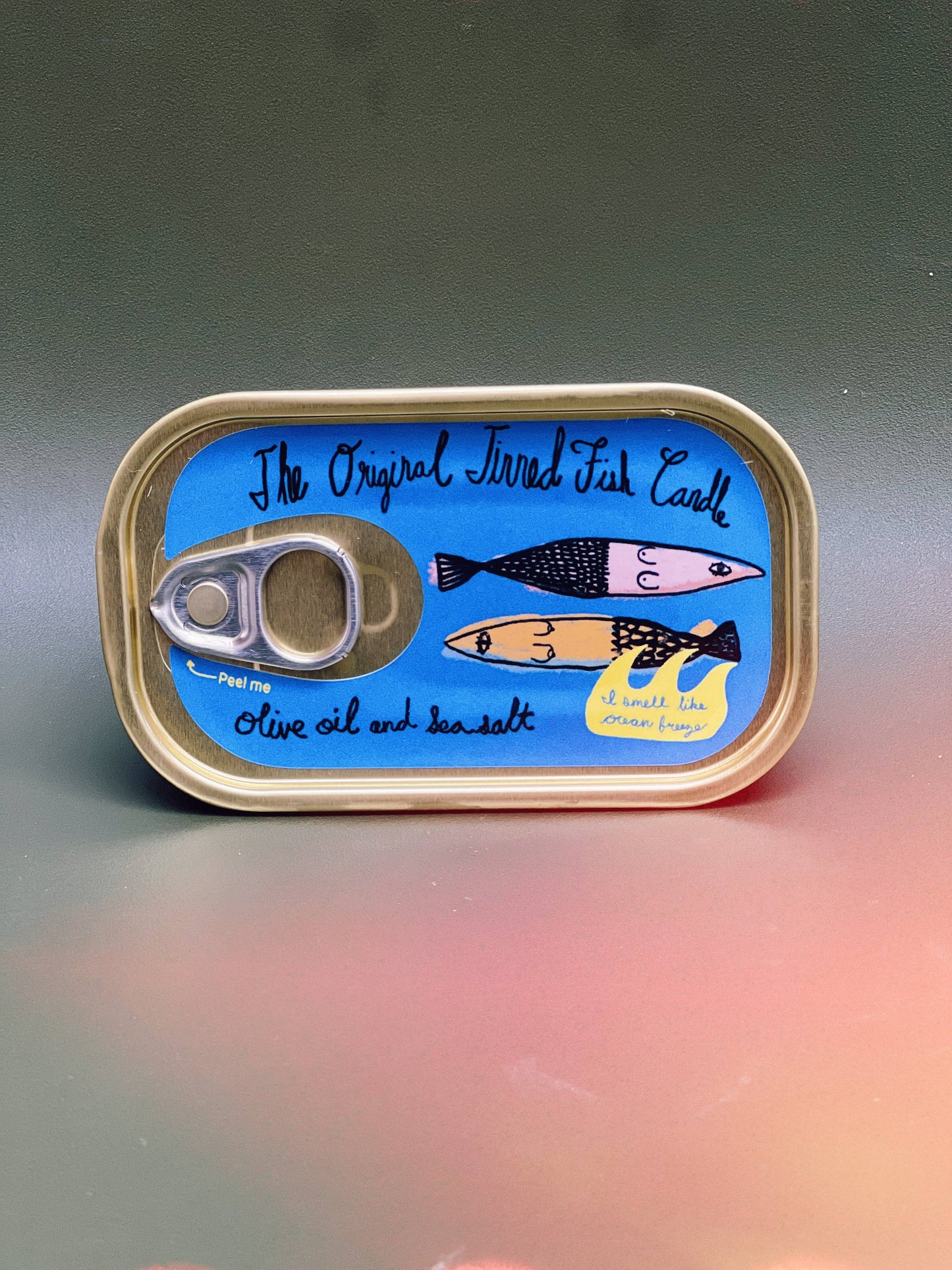Tinned Candle - Tinned Fish Candle - Olive Oil and Sea Salt