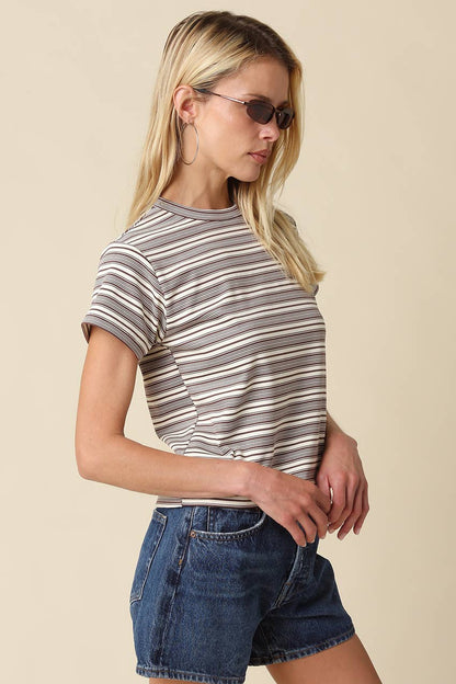 Mila Stripe Baby Tee