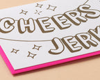 And Here We Are - Cheers, Jerks Letterpress Greeting Card - New Years