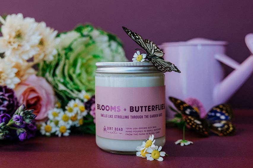 Dirt Road Candle Co - Blooms + Butterflies Candle