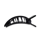 TELETIES - Jet Black Medium Flat Square Clip