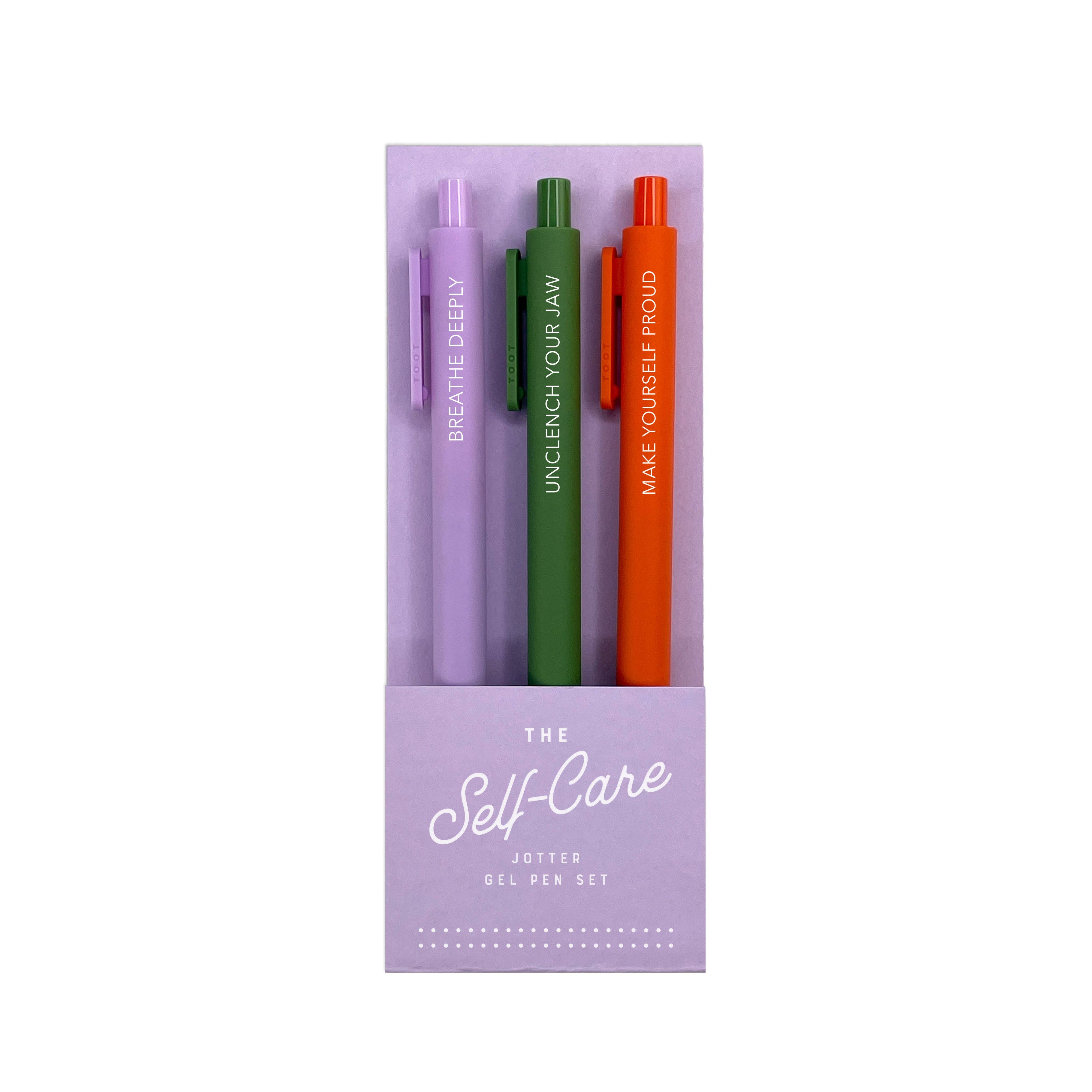 Ruff House Print Shop - Self-Care Jotter Gel Pen: Set of 3