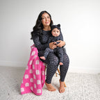 Gigi and Max - Ash Black Leopard Headwrap Halloween Hair Accessory Headband