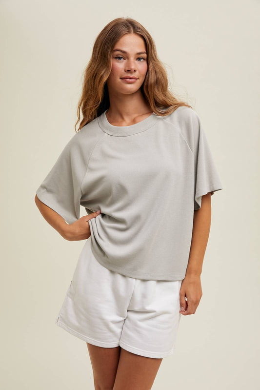Wishlist Apparel - BOXY WAFFLE KNIT TOP